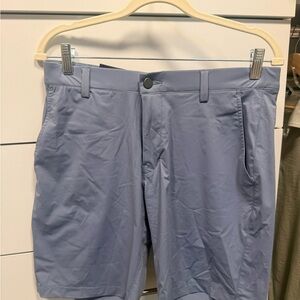 7 Diamonds Sky Blue Flat Front Shorts